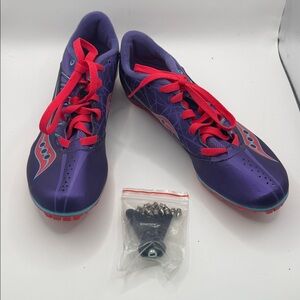 Saucony Spitfire 3 Purple Track Running Shoes